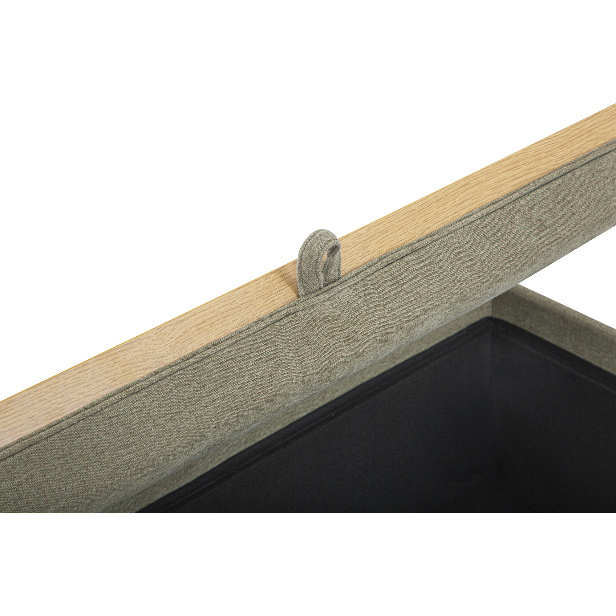 Montana 13.4 inch Green Storage Ottoman